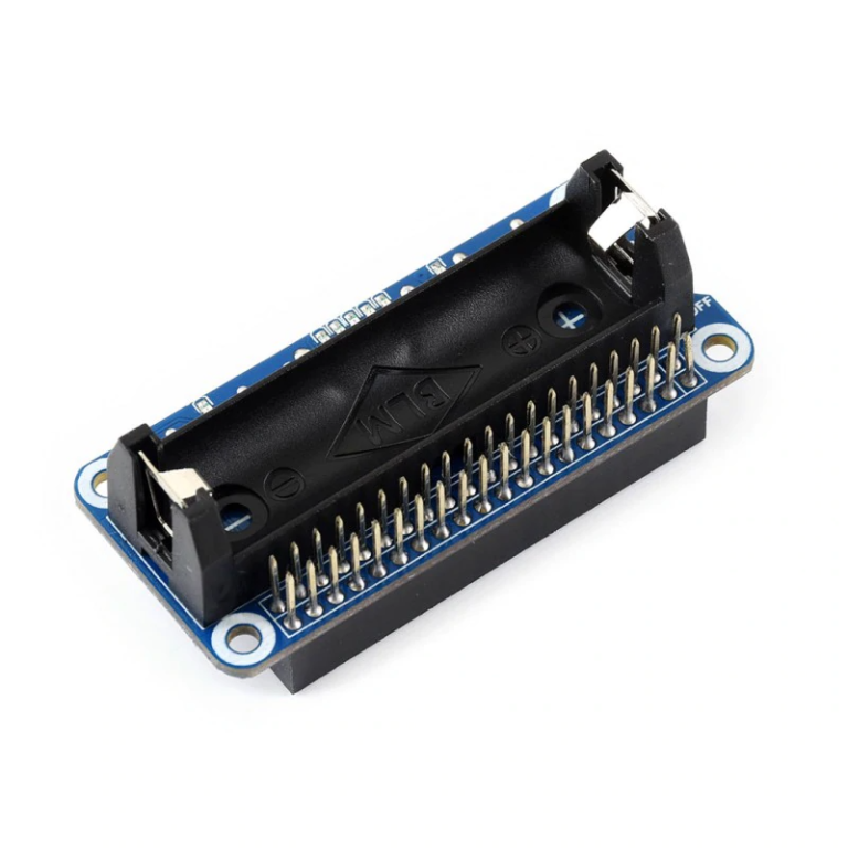 Soporte bateria Li-Ion 5V Raspberry Pi carga rápida