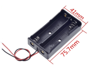 Soporte batería (battery holder) 18650 2 slot (dos baterías)