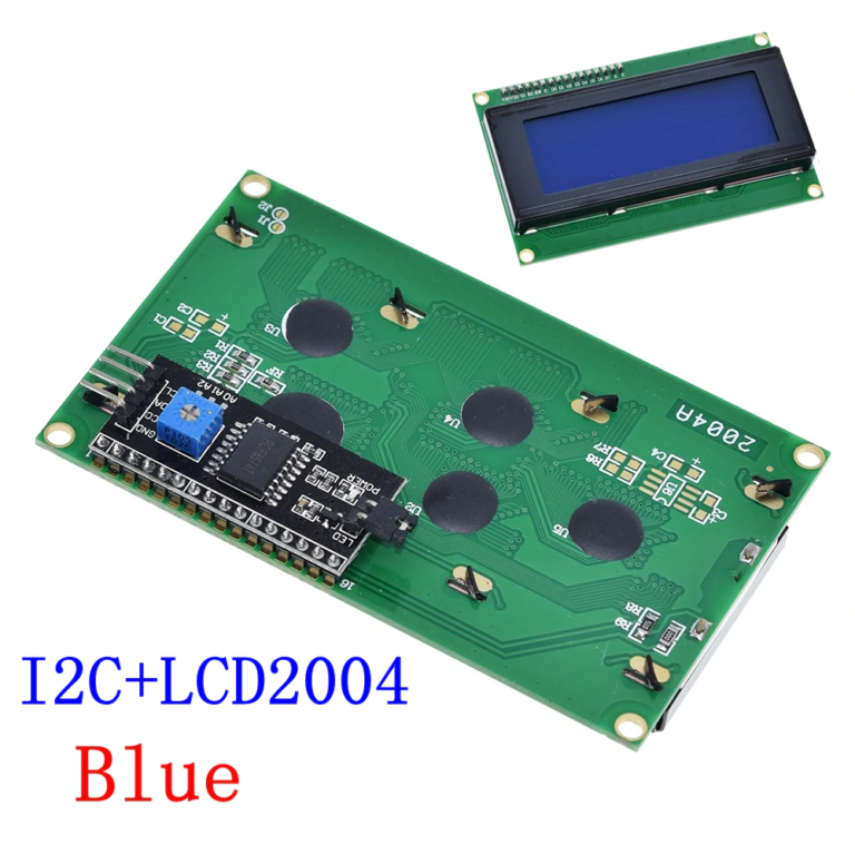 Pantalla LCD 20x4 líneas I2C Azul