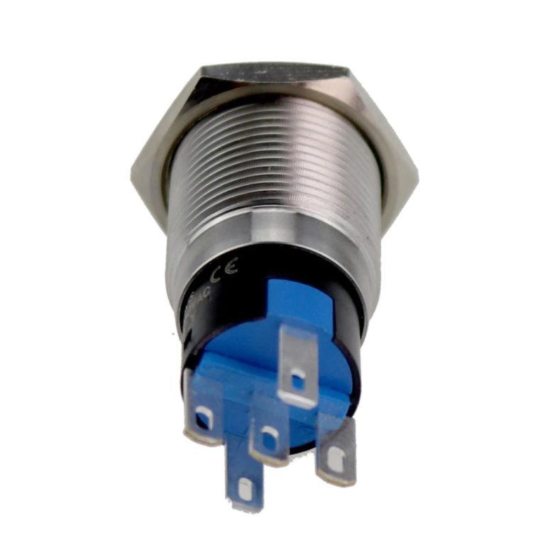 Pulsador LED 16mm 12V acero inoxidable momentaneo - Imagen 6