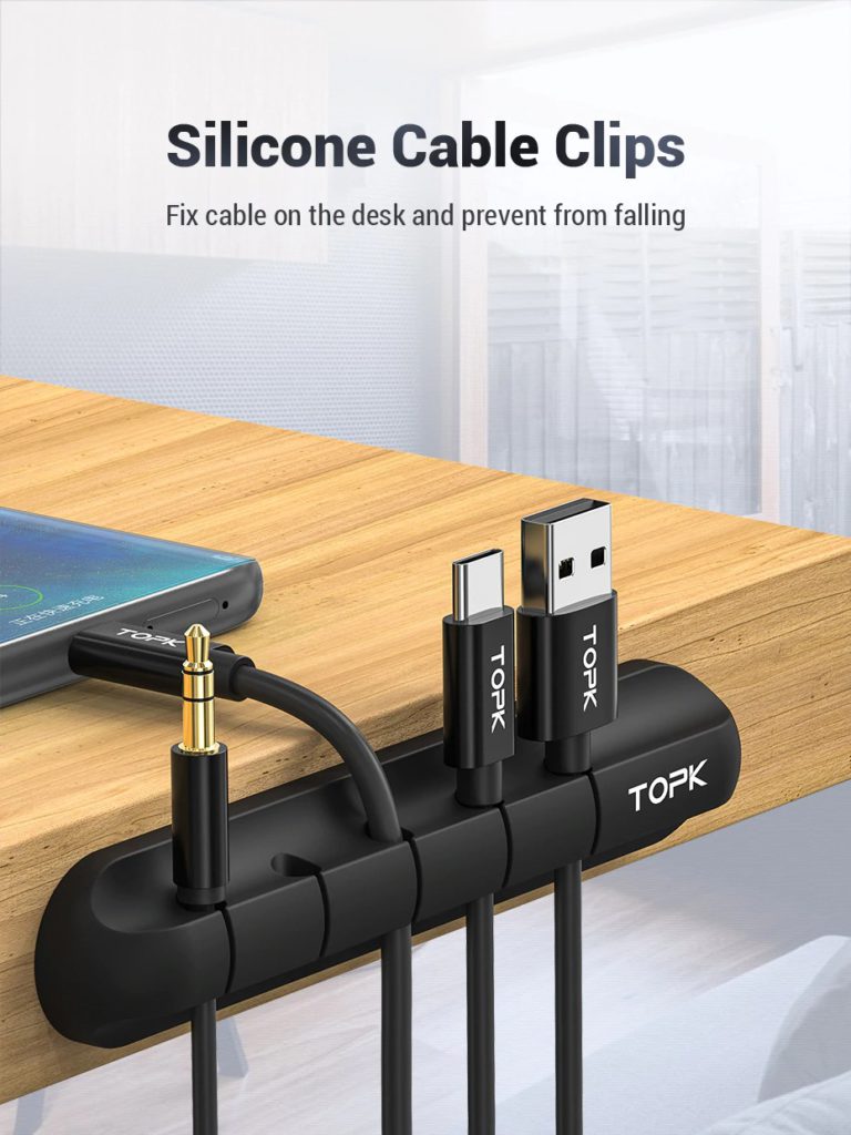Organizador de cable silicona 5 ranuras - Imagen 9