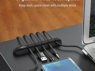 Organizador de cable silicona 5 ranuras