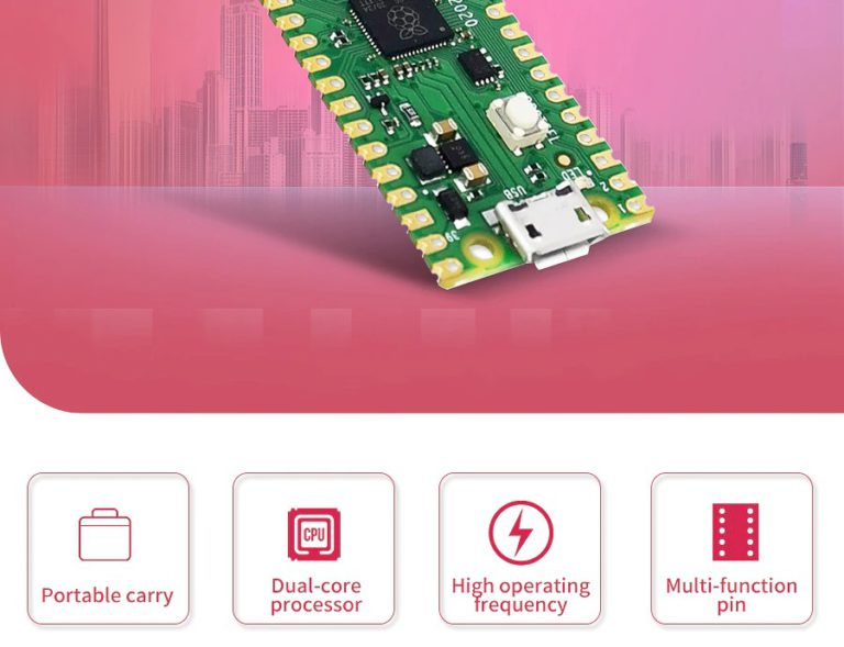 Raspberry Pico Dual Core ARM Cortex M0+ 133MHz