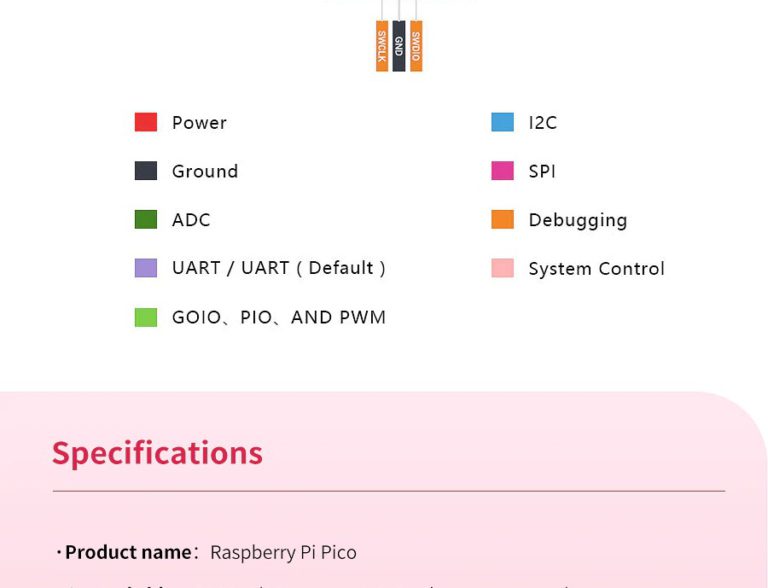 Raspberry Pico Dual Core ARM Cortex M0+ 133MHz - Imagen 8