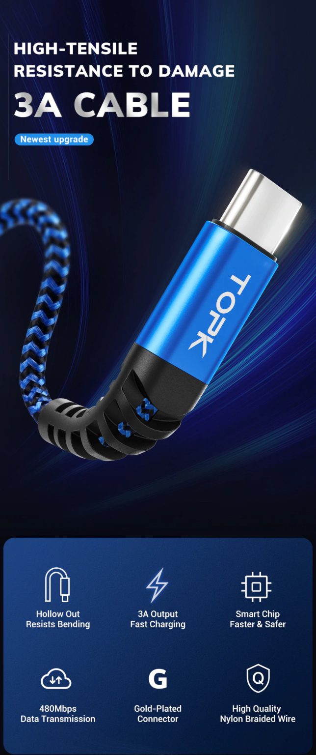 Cable USB tipo C fast charging 1m - Imagen 10