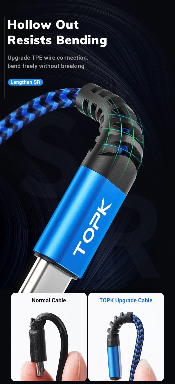 Cable USB tipo C fast charging 1m - Imagen 2