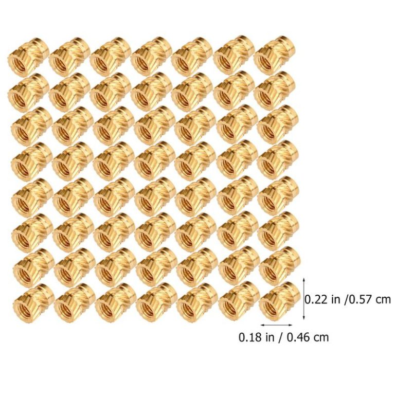 Pack 50 Insertos impresión 3D bronce - Imagen 6