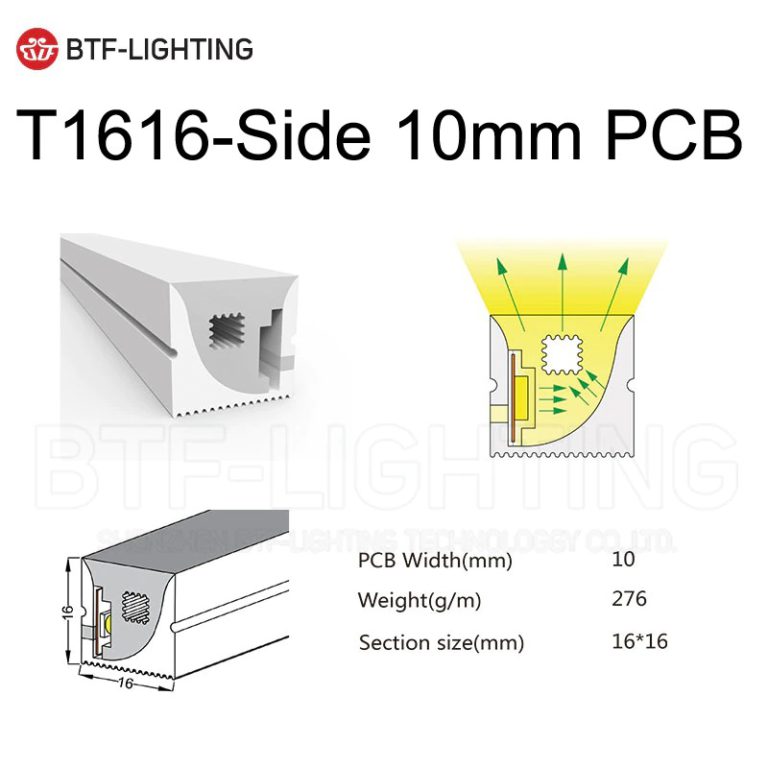 Cubierta cinta LED apariencia Neon WS2812/11 SK6812 para exteriores