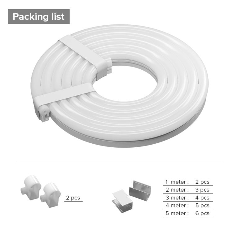 Cubierta cinta LED apariencia Neon WS2812/11 SK6812 para exteriores - Imagen 10