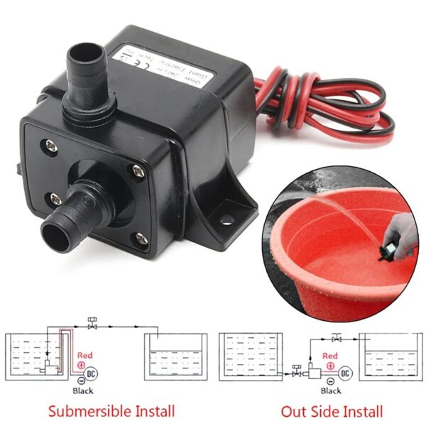 Bomba de agua sumergible 12VDC 240L/H - Imagen 7