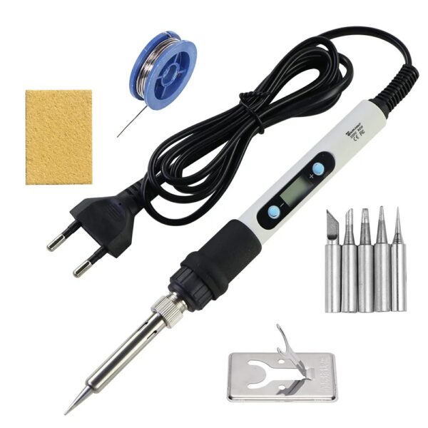 Lapiz cautin soldador estaño digital ajustable 80W