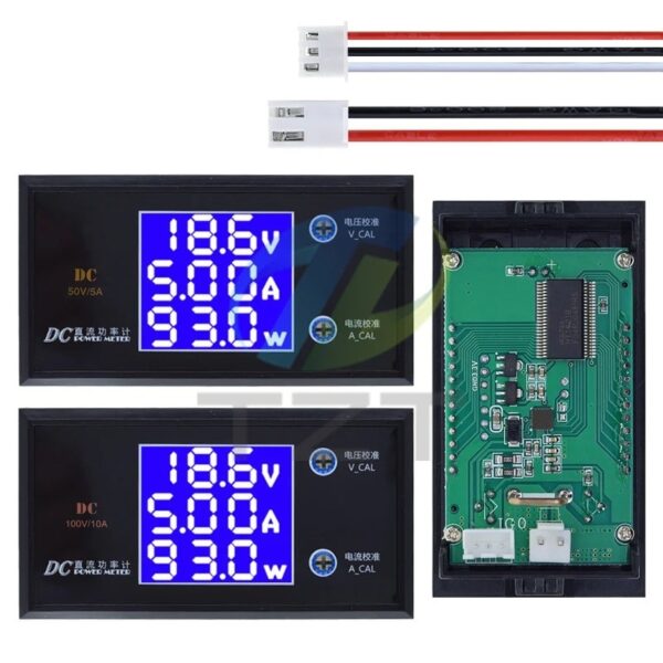 Voltímetro/amperímetro/vatímetro DC 0-100V/10A/1000W - Imagen 5
