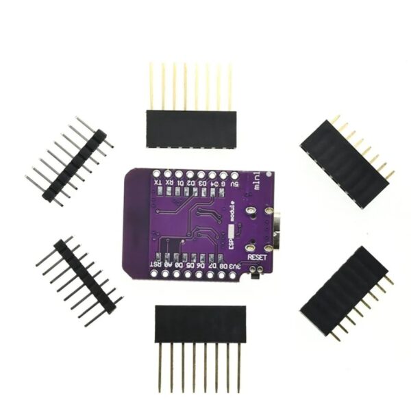 D1 Mini USB tipo C ESP8266 ESP-07S CH340G Wifi - Imagen 3
