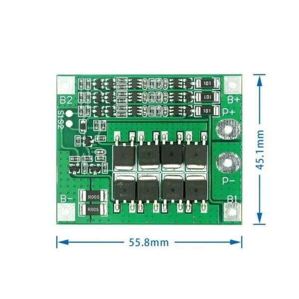 Cargador de baterías de Ion de Litio 18650 3S 25A BMS PCM Balanceado - Imagen 4