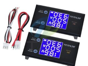 Voltímetro/amperímetro/vatímetro DC 0-100V/10A/1000W