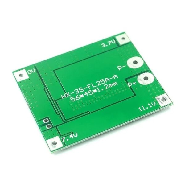 Cargador de baterías de Ion de Litio 18650 3S 25A BMS PCM Balanceado - Imagen 2